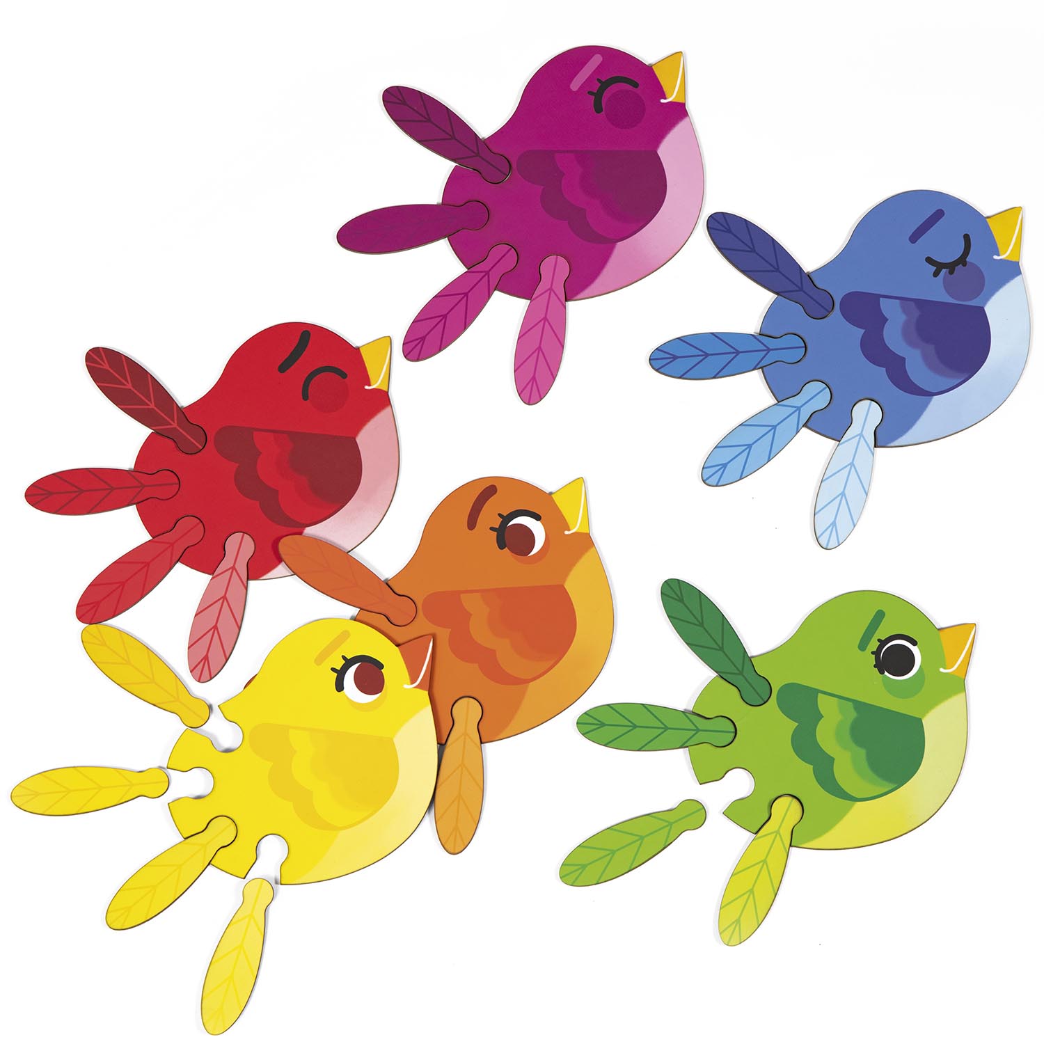 Puzzle Educativo Avenue Mandarine Escala de Colores 6Pcs 5Colores