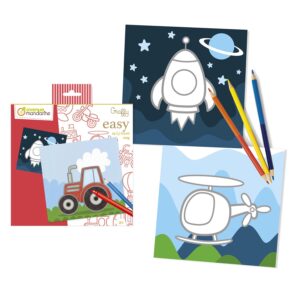 Alternative view of Libro de Colorear Avenue Mandarine Medios de Transporte 24 Hojas 12 Diseños