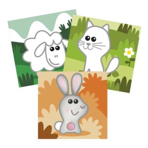 Libro de Colorear Avenue Mandarine Animales de Granja 24 Hojas 12 Diseños