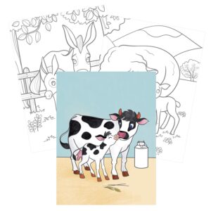 Libro para colorear animales de granja