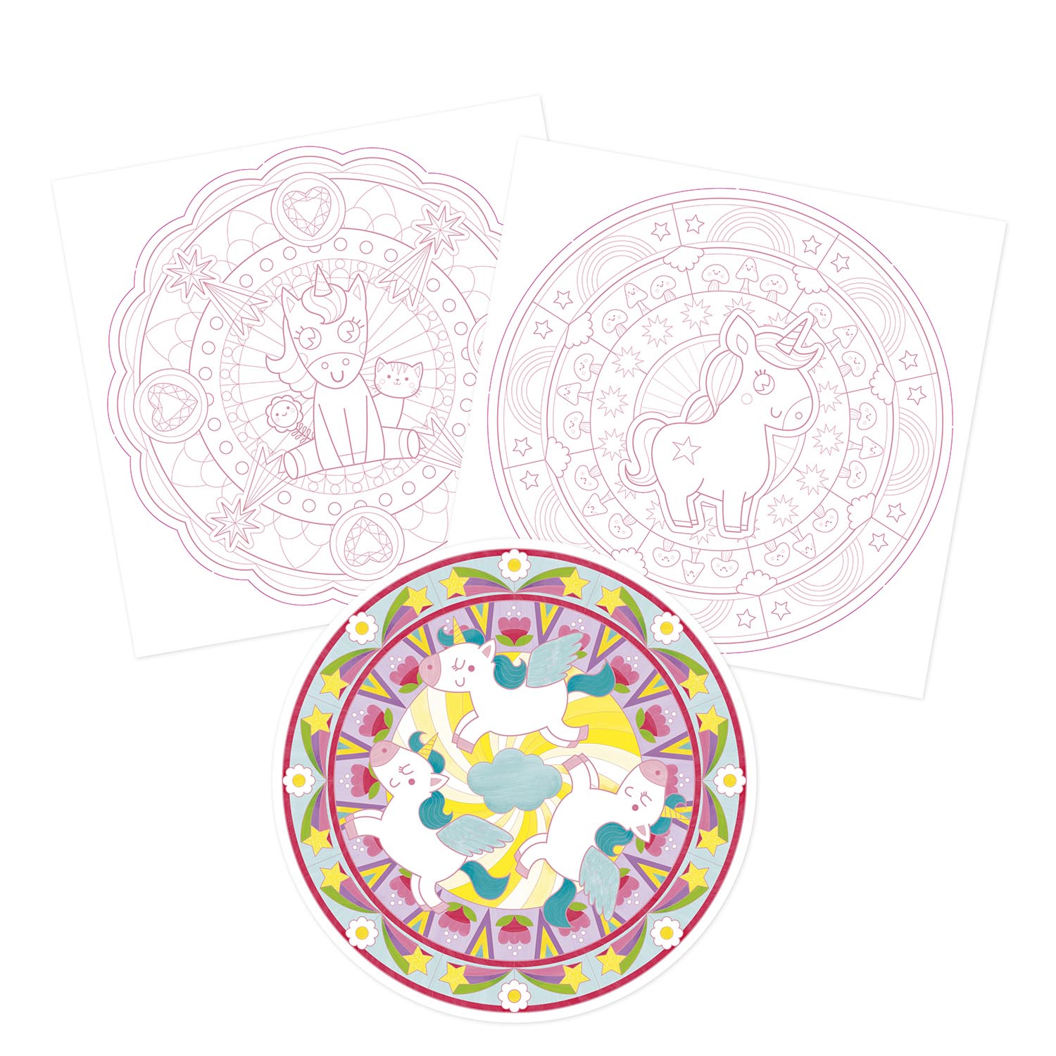 Mandala Para Colorear Pop Avenue Mandarine Magia 36 Hojas 12 Diseños