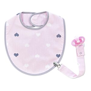 Babero con Cinta para Chupete Baby Jem