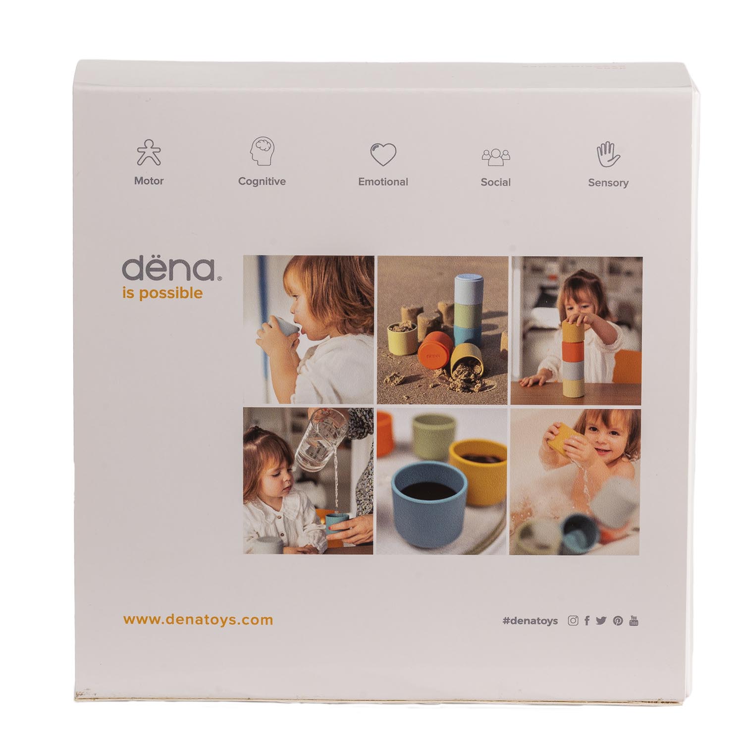 Set Vasos Apilables Natural dëna 4 Piezas - Imagen 3
