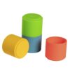 dëna vasos apilables de silicona colores vivos empaque x 4 unidades