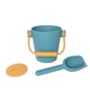 conjunto de balde y pala de silicona para playa