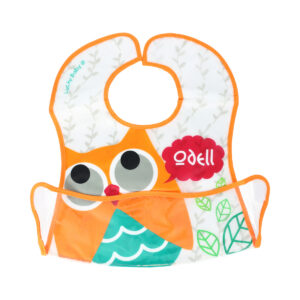 Babero con velcro con diseño de un Búho de la marca de Lucky Baby