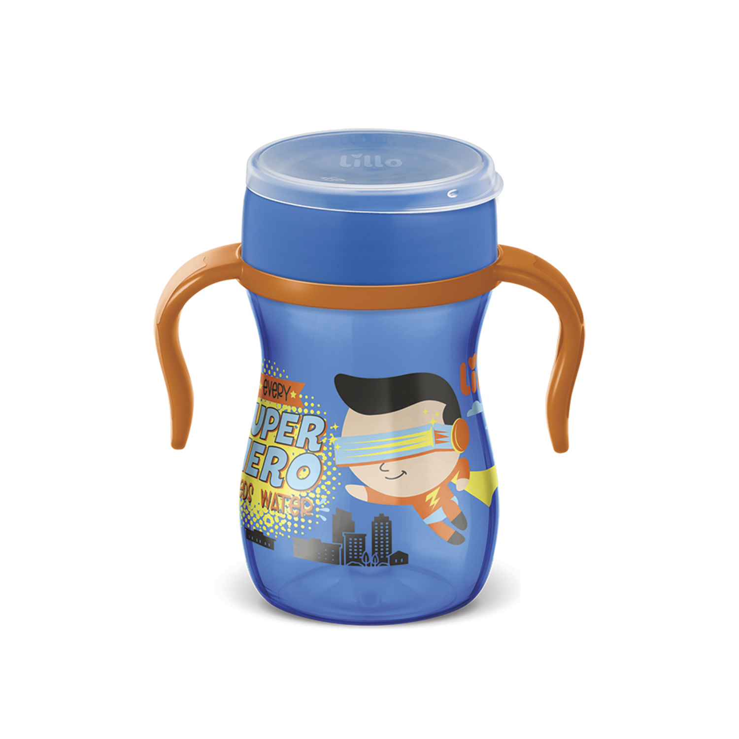 Vaso con Asas Super Evolution 360° Lillo 240ml Azul