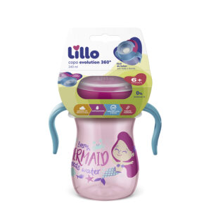 Alternative view of Vaso con Asas Super Evolution 360° Lillo 240ml Rosado