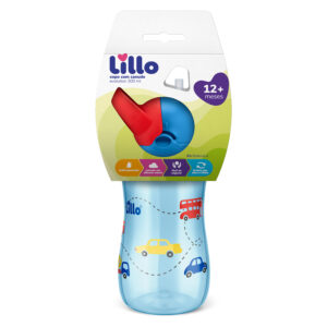 Alternative view of Vaso con Sorbito de Silicona Evolution Lillo 300ml Azul