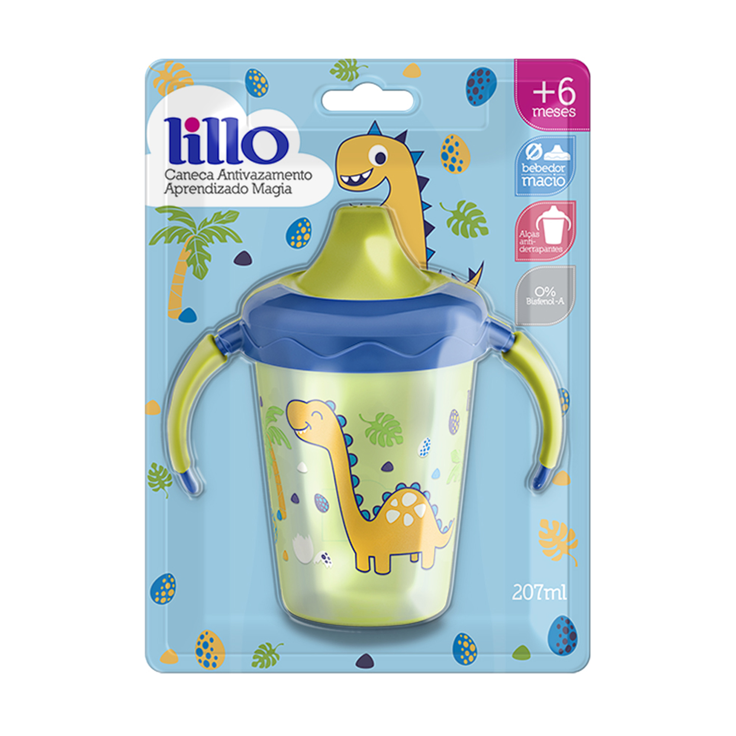 Vaso de Entrenamiento Antiderrame Magia Lillo 320ml Azul - Imagen 2