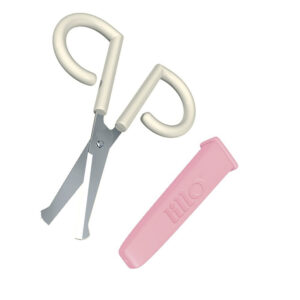Tijera para Bebés con Funda Lillo Rosada