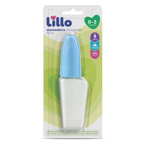 Mamadera Miniform Lillo 50ml Azul Con Tetina de Silicona