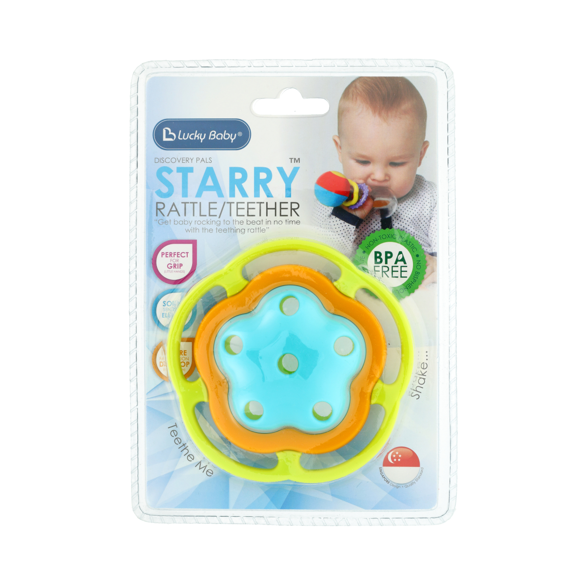Sonajero Estrella Lucky Baby Amarillo - Imagen 3