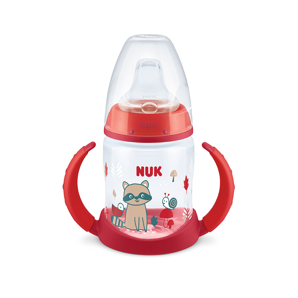 Vaso de Aprendizaje Nuk 150ml Rojo + 6 meses Con Control Térmico