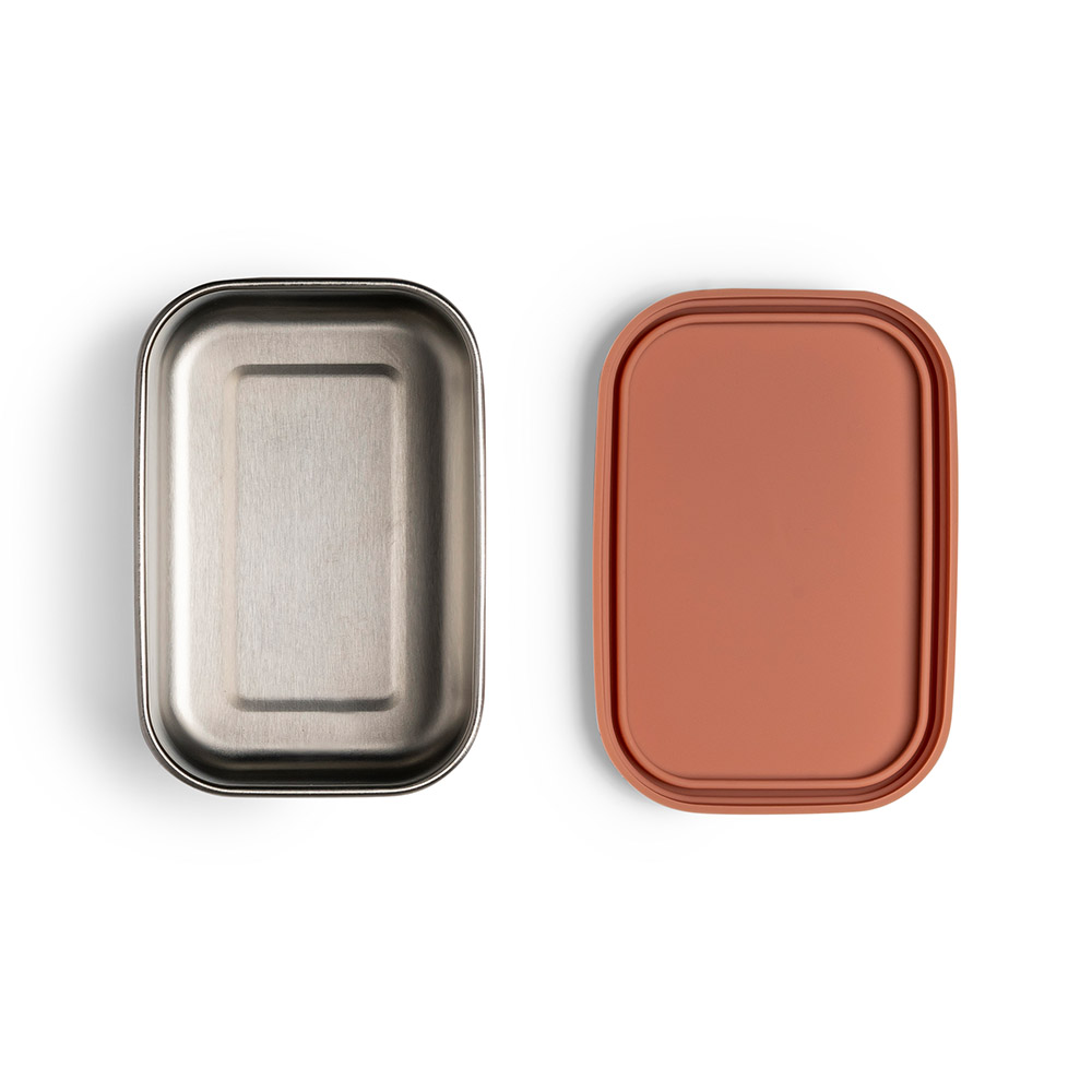 Mini Caja Para Snacks de Acero Inoxidable Citron Rosa +18 meses - Imagen 4