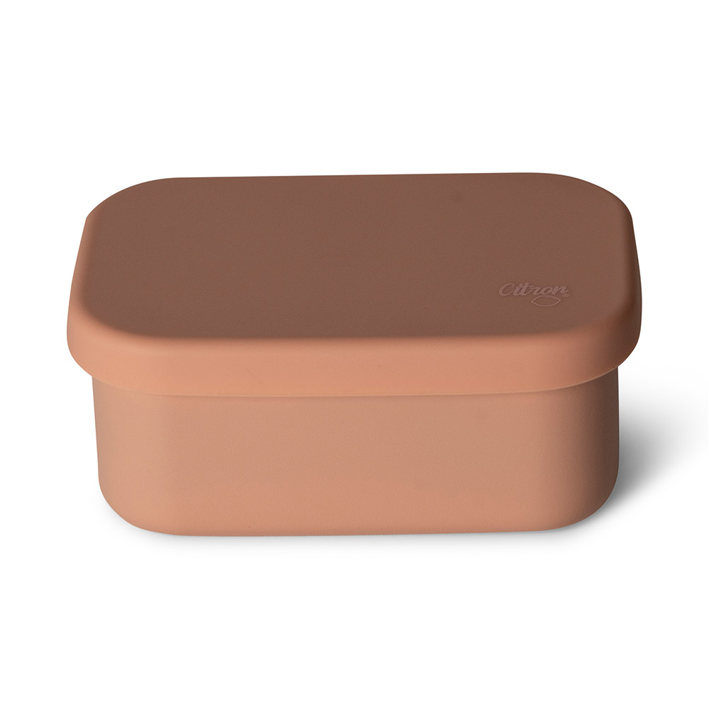 Mini Caja Para Snacks de Acero Inoxidable Citron Rosa +18 meses - Imagen 2