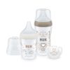 Set Inicio Nuk Perfect Match – Incluye 2 Biberones y 1 Chupete de Silicona