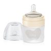 Mamadera Fisiológica para Recién Nacidos Lillo 80ml Neutra Con Tetina de Silicona