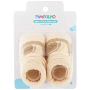 Alternative view of Media Escarpín para Recién Nacidos Caracol Pimpolho Beige