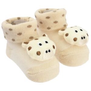 Media Escarpín para Recién Nacidos Jirafa Pimpolho Beige