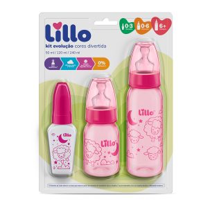 Set X3 mamaderas Lillo Evolution Colores Rosado