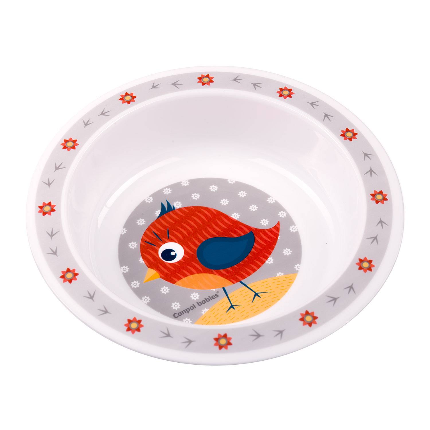 Bowl de Plástico Canpol 270ml Cute Animals Pájaro - Imagen 2