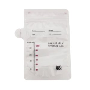 Alternative view of Bolsas para Leche Materna 200ml (30 Unidades) Amma - Pre Esterilizadas con Doble Cierre Ziploc
